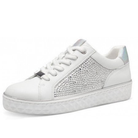 Marco Tozzi Damen Schn?Rermodel 8370142 Sneaker In Weiß-Kombiniert