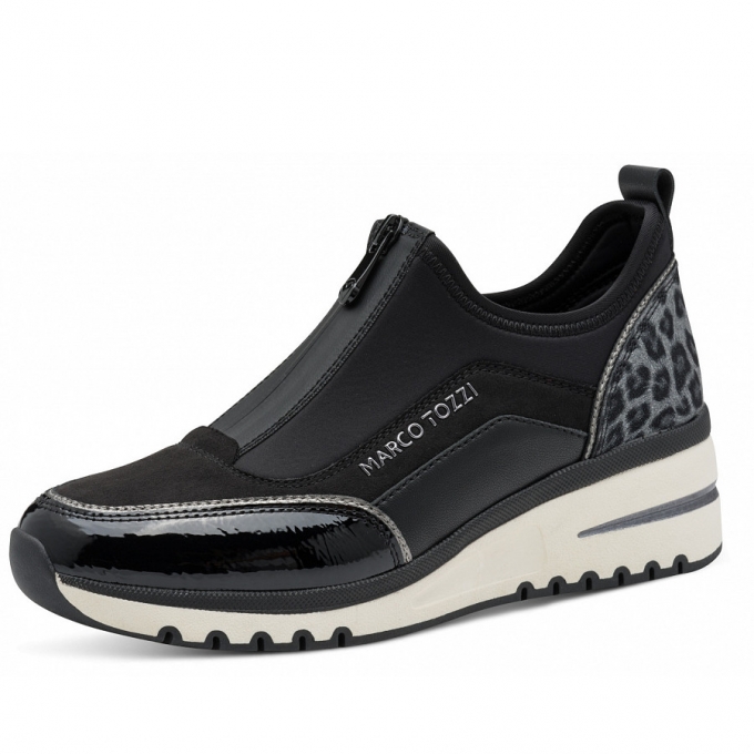 Marco Tozzi Damen Slipper In Schwarz Marco Tozzi Damen Slipper In Schwarz