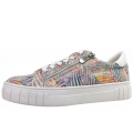 Marco Tozzi Damen Sportlicher Schnürer In 858 Lt. Blue Multi