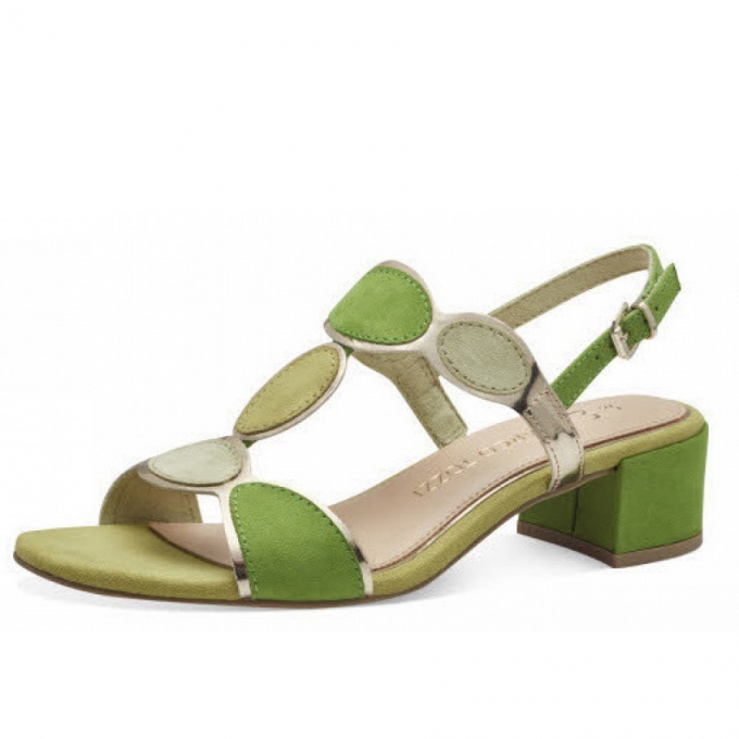 Marco Tozzi Damen Sandalette Sandalette In Hellgrün Marco Tozzi Damen Sandalette Sandalette In Hellgrün