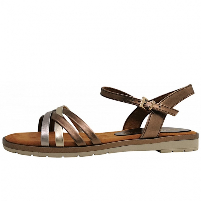 Marco Tozzi Damen Sandalette In Bronce Comb 938
