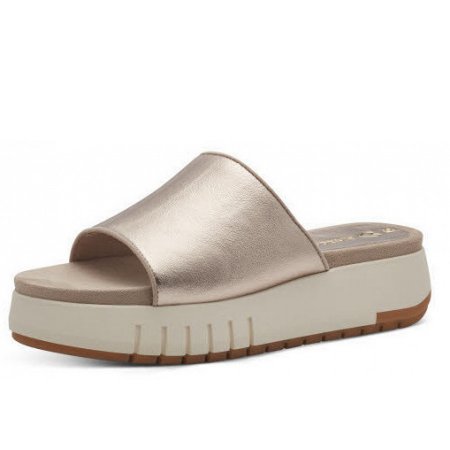 Marco Tozzi Damen Pantolette Pantolette In Platin