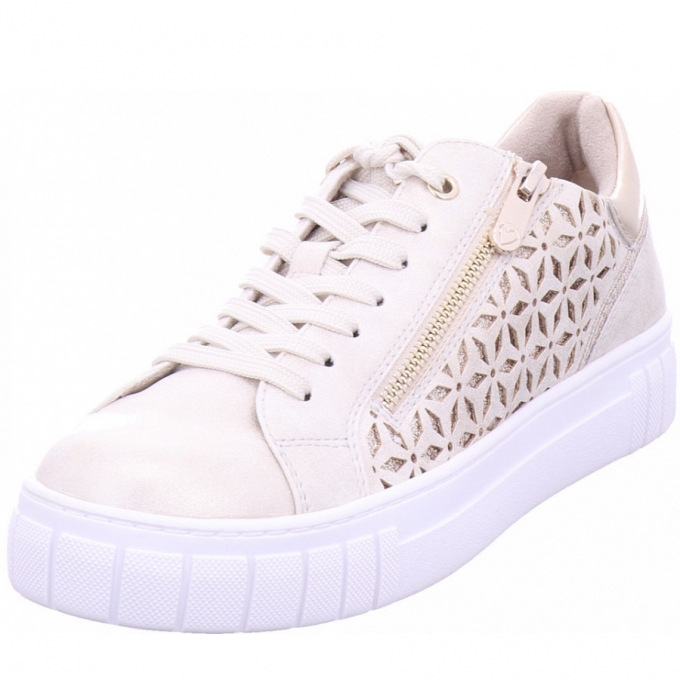 Marco Tozzi Damen Women Lace-Up Halbschuh In Gold Marco Tozzi Damen Women Lace-Up Halbschuh In Gold