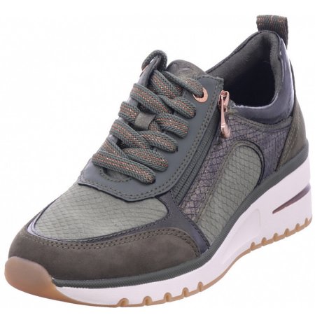 Marco Tozzi Damen Keilsneaker In Dunkel-Grün