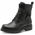 Marco Tozzi Damen Schnürstiefel In Schwarz