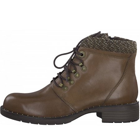 Marco Tozzi Damen Stiefelette In Cognac Ant.Com Marco Tozzi Damen Stiefelette In Cognac Ant.Com
