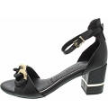 Marco Tozzi Damen Sandalette In Black-Gold