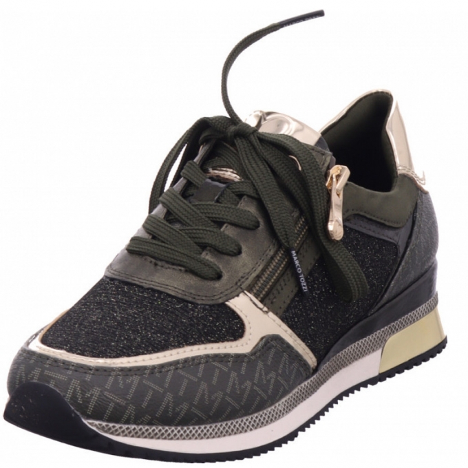 Marco Tozzi Damen Halbschuh In Dunkel-Grün Marco Tozzi Damen Halbschuh In Dunkel-Grün