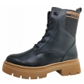 Marco Tozzi Damen Schnürstiefel In Black/Nature 084