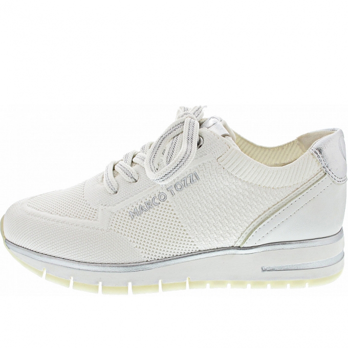 Marco Tozzi Damen Sneaker Low In White Comb