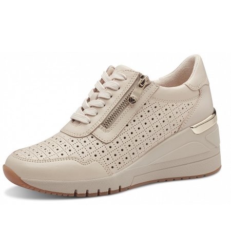 Marco Tozzi Damen Schnürschuhe In Beige Marco Tozzi Damen Schnürschuhe In Beige