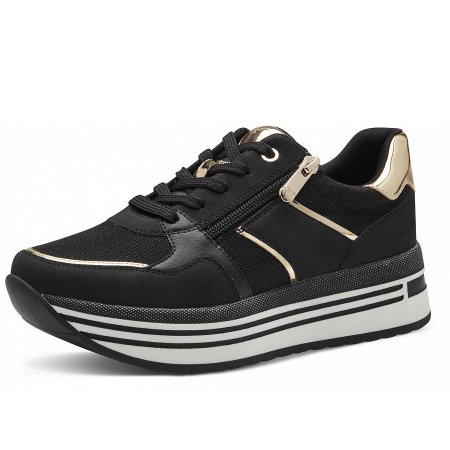 Marco Tozzi Damen Sneaker In Schwarz Marco Tozzi Damen Sneaker In Schwarz
