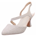 Marco Tozzi Damen Sling Sandale In Platin