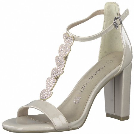 Marco Tozzi Damen Sandalette In Powder Patent Marco Tozzi Damen Sandalette In Powder Patent