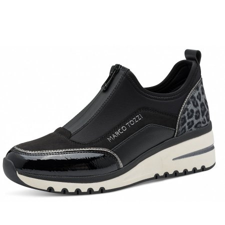 Marco Tozzi Damen Slipper In Schwarz Marco Tozzi Damen Slipper In Schwarz