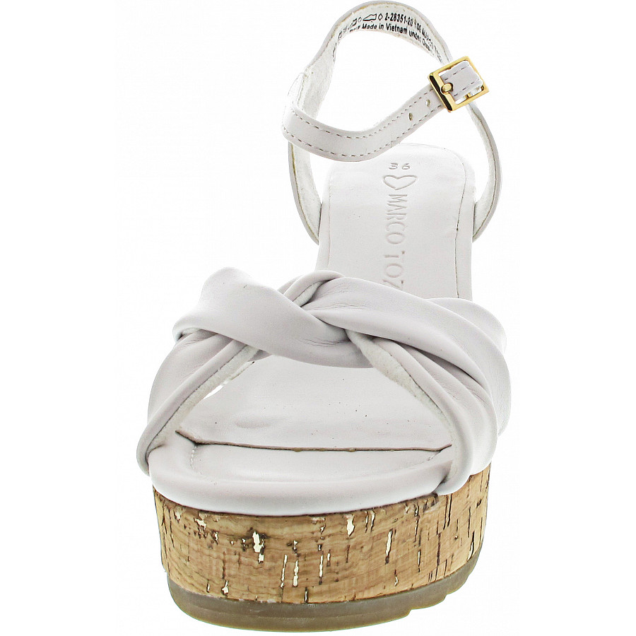 Marco Tozzi Damen Keilsandalette In White