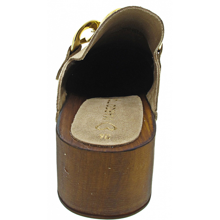 Marco Tozzi Damen Clogs In Taupe