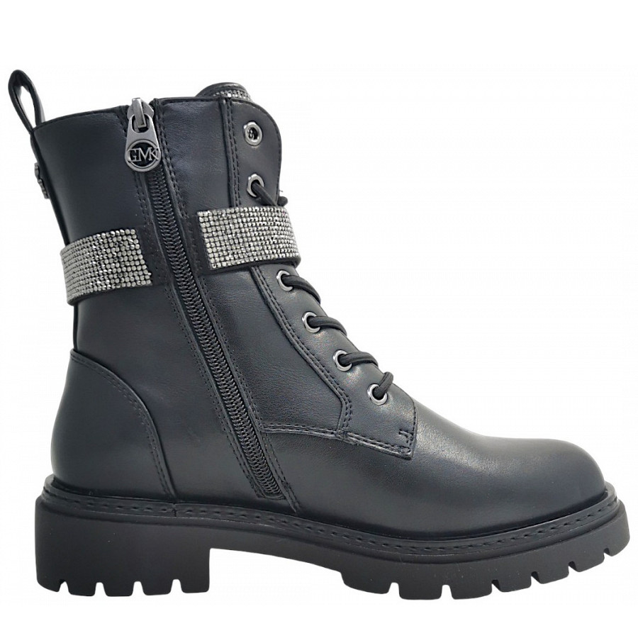 Marco Tozzi Damen Schnürstiefel In Black 001