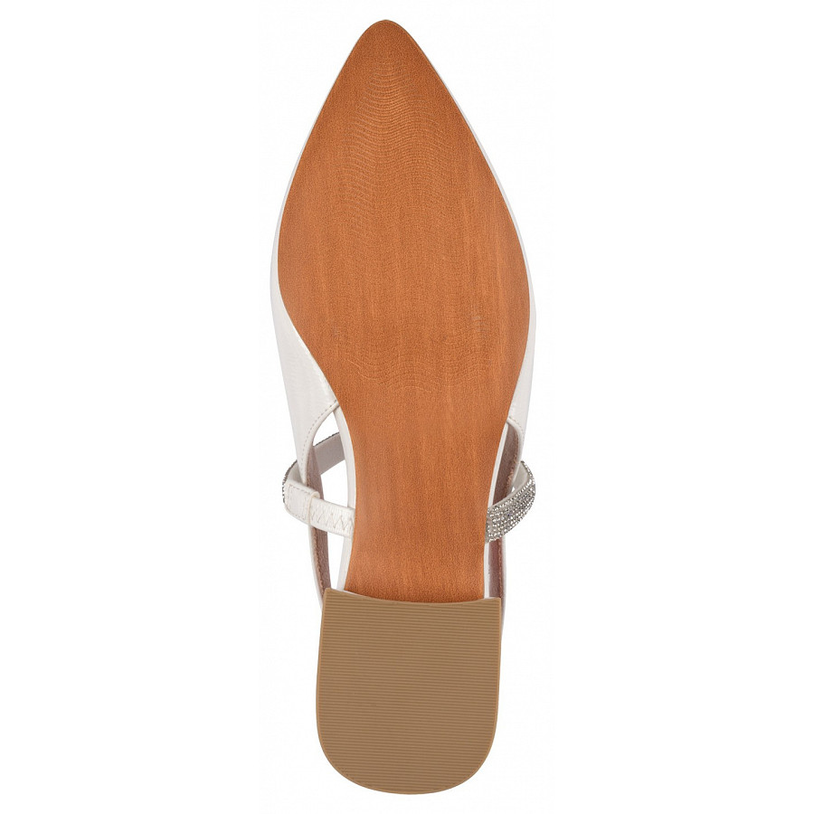 Marco Tozzi Damen Sling Sandalette In Ivory Lack