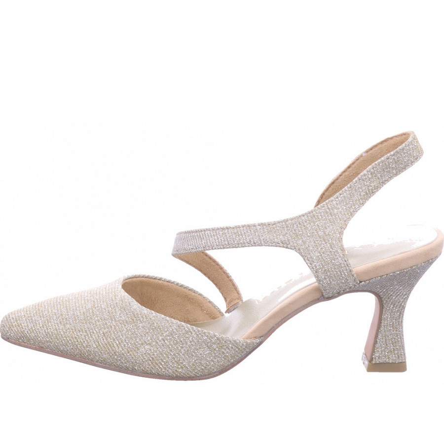 Marco Tozzi Damen Sling Sandale In Platin