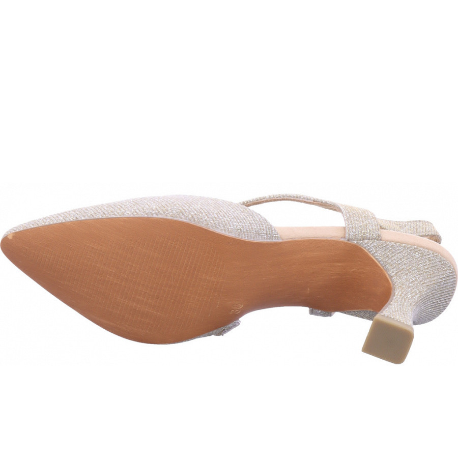 Marco Tozzi Damen Sling Sandale In Platin