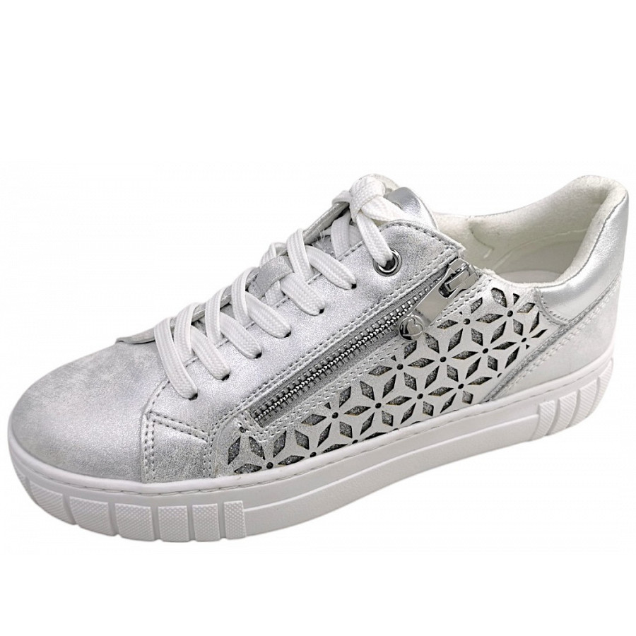 Marco Tozzi Damen Schnürer In Lt. Grey Comb 248