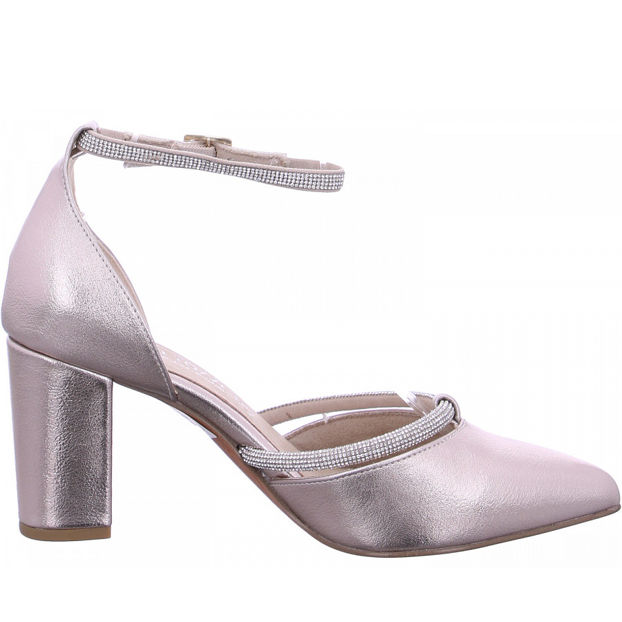 Marco Tozzi Damen Sling Sandalette In 957 Platinum
