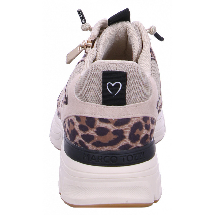 Marco Tozzi Damen Sneaker In 480 Leo Beige