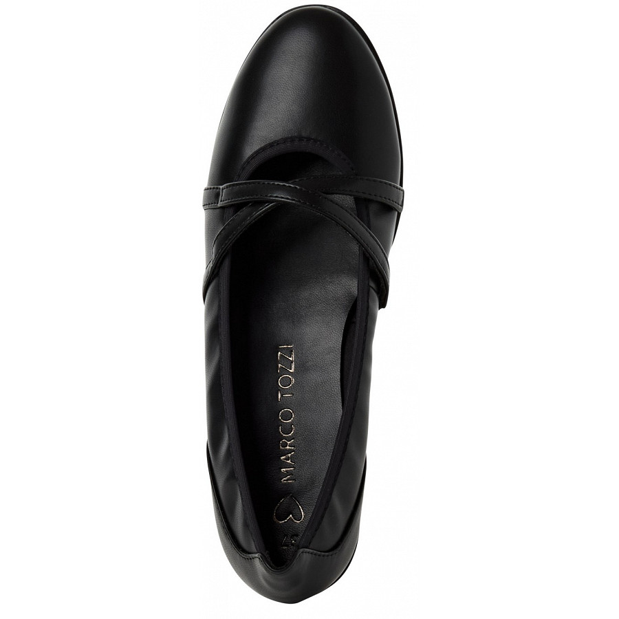 Marco Tozzi Damen Ballerina In Black