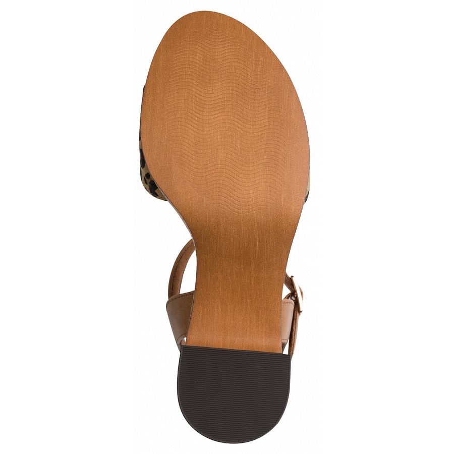 Marco Tozzi Damen Sandalette In Leo Cognac