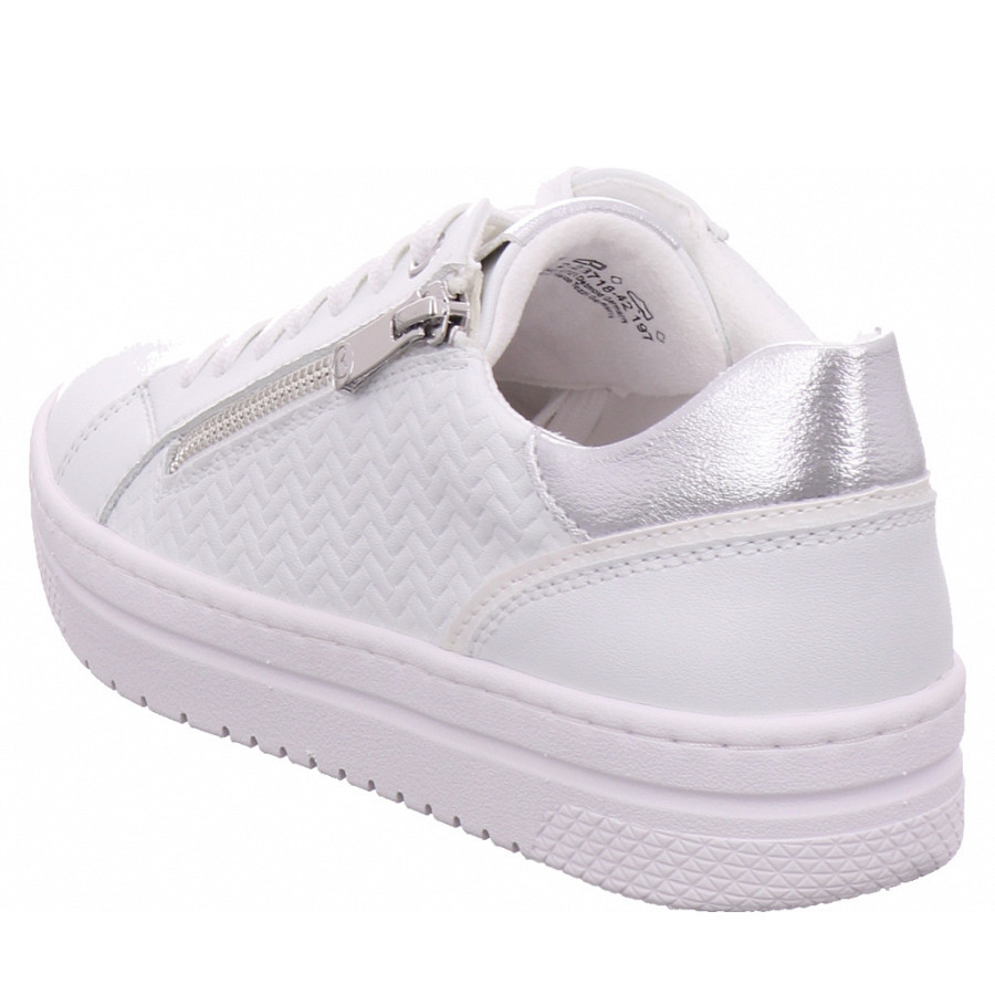 Marco Tozzi Damen Women Lace-Up Halbschuh In Weiß