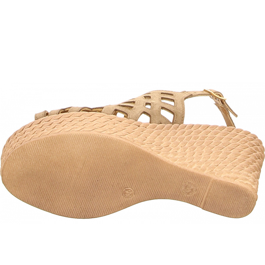 Marco Tozzi Damen Sandalette Sandalette In Taupe