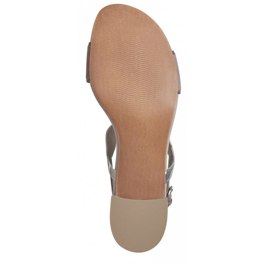 Marco Tozzi Damen Sandalette In Beige Combi