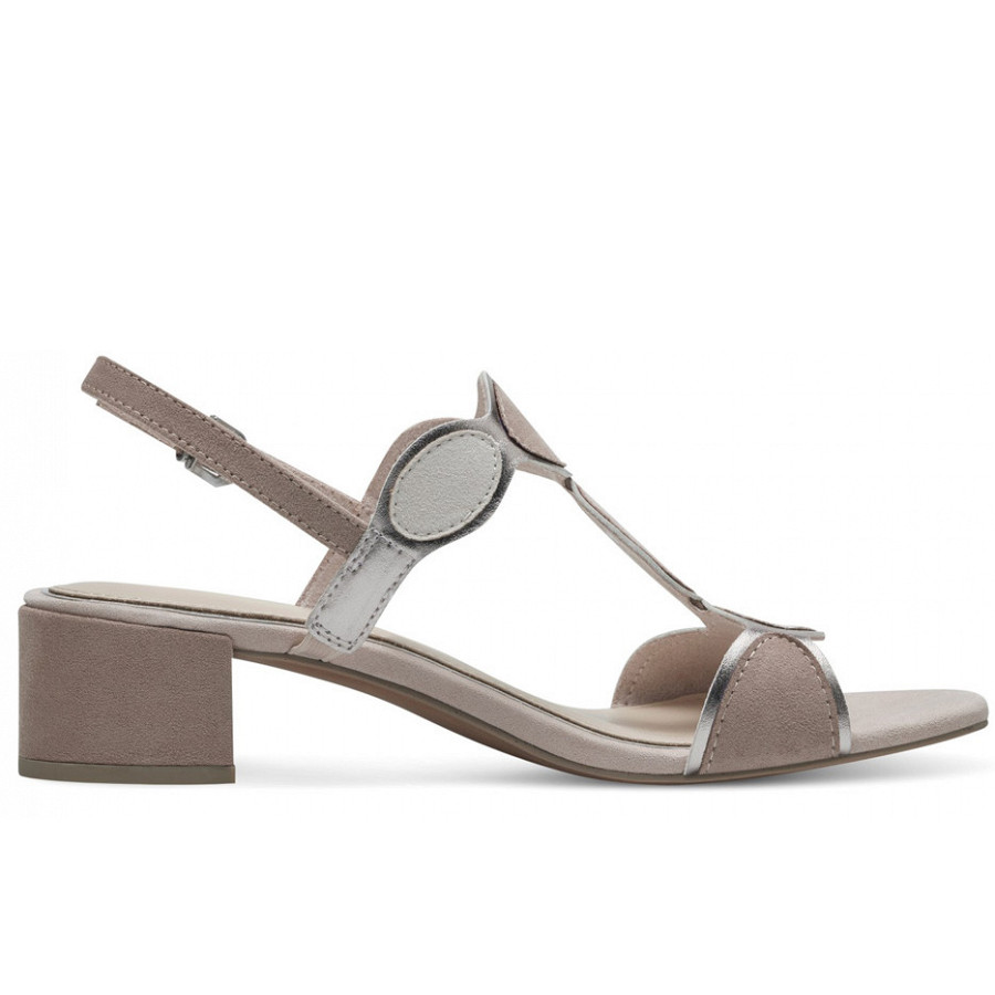 Marco Tozzi Damen Sandalette In Beige Combi