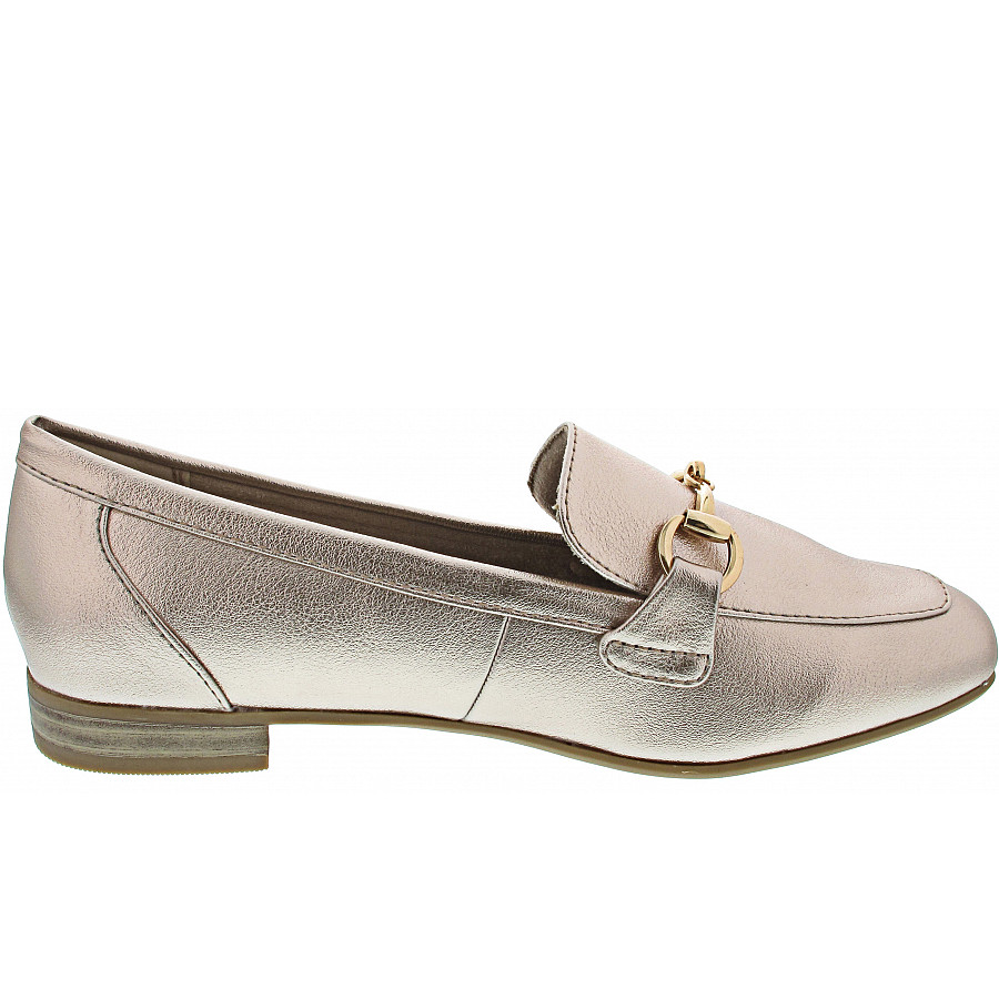 Marco Tozzi Damen Mokassin In Platinum