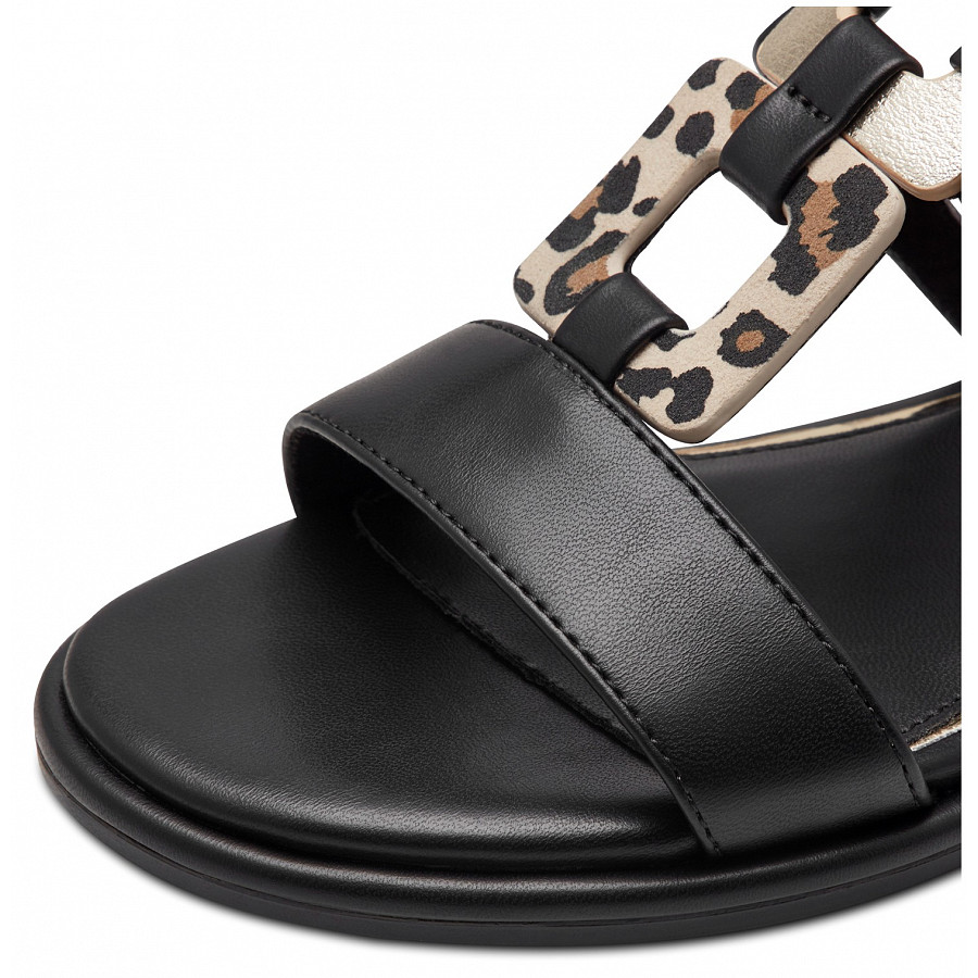 Marco Tozzi Damen Sandale In Black Leo