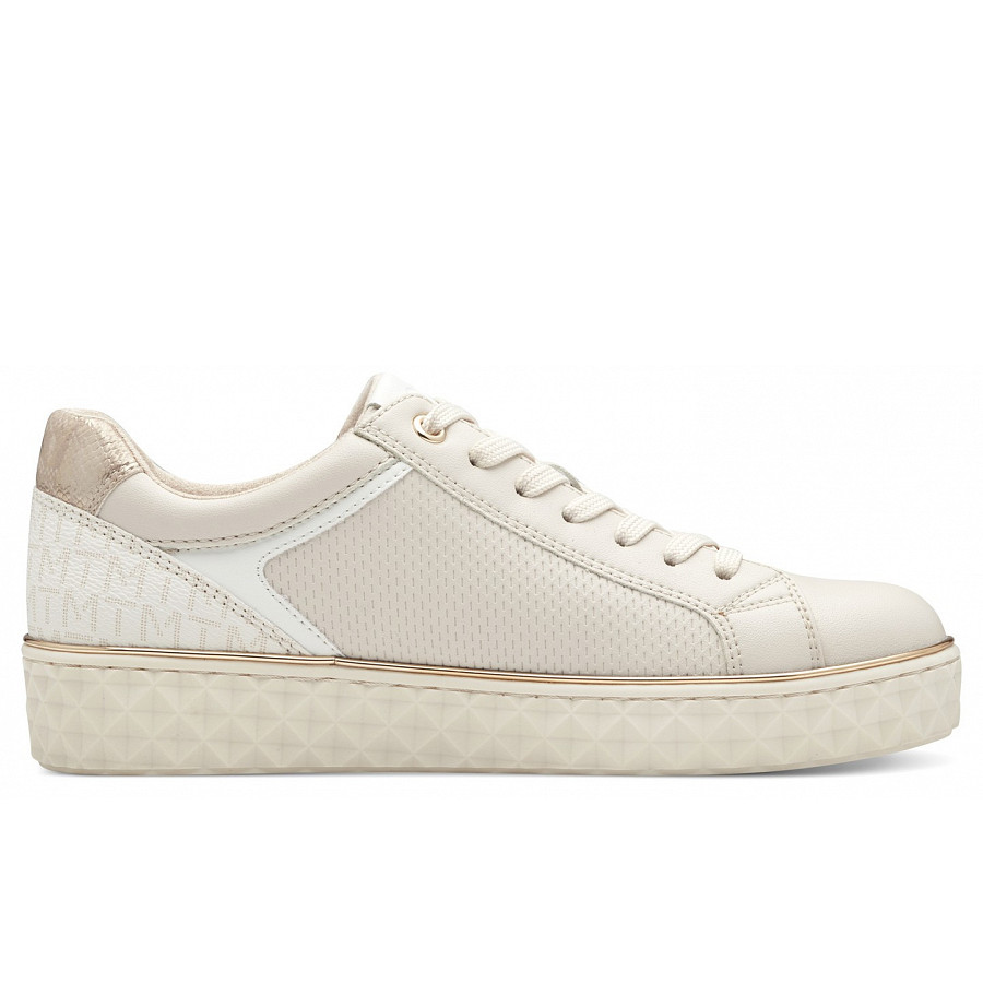 Marco Tozzi Damen Sneaker In Cream Kombi