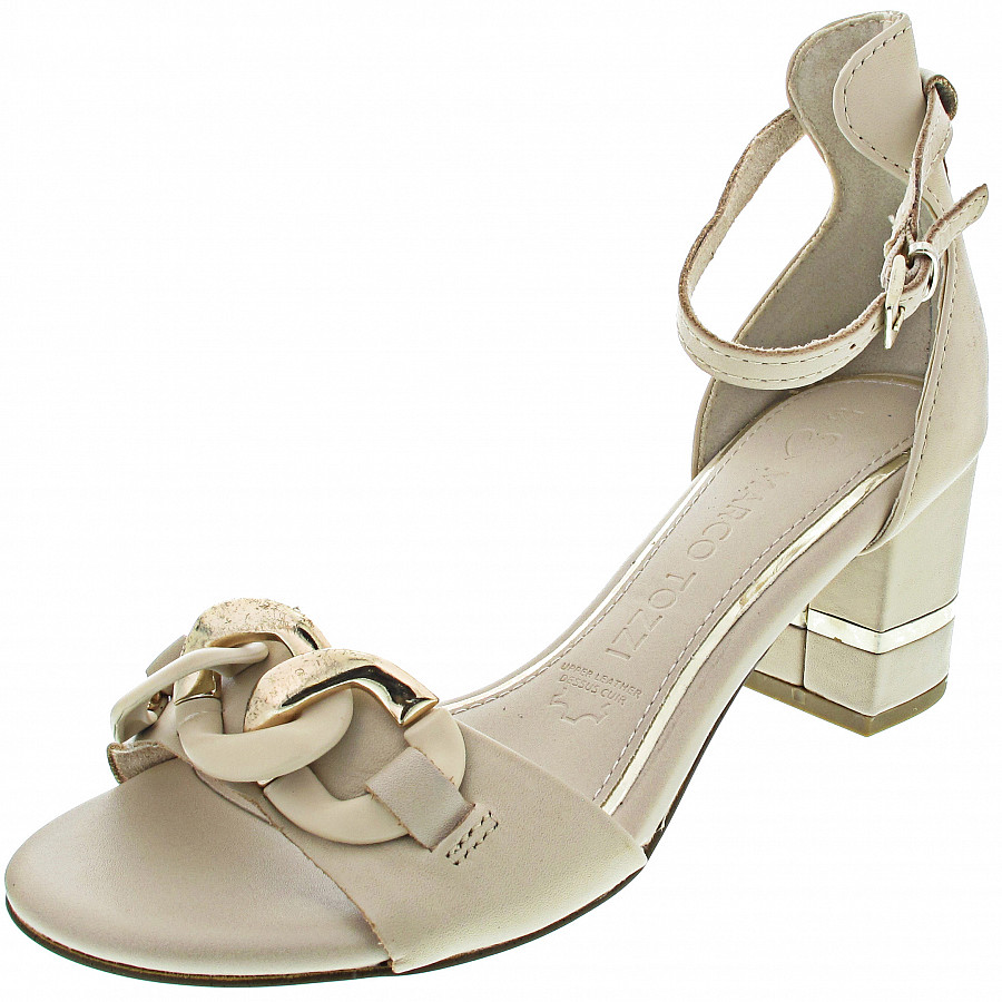 Marco Tozzi Damen Sandalette In Cream-Gold