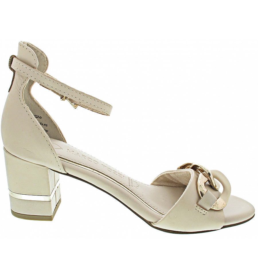 Marco Tozzi Damen Sandalette In Cream-Gold