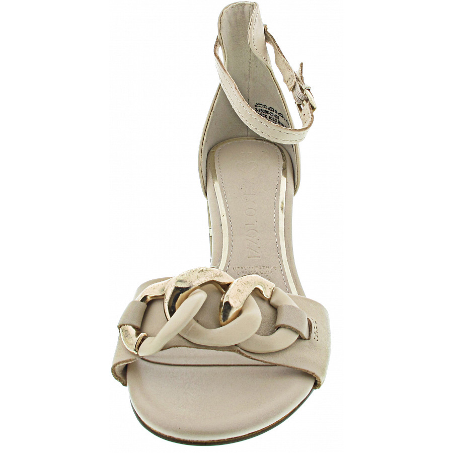 Marco Tozzi Damen Sandalette In Cream-Gold