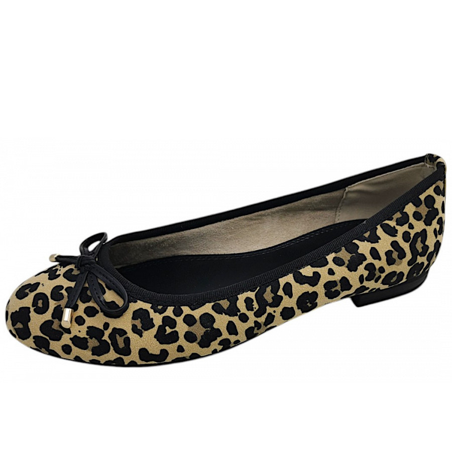 Marco Tozzi Damen Ballerina In 005 Black/Leo