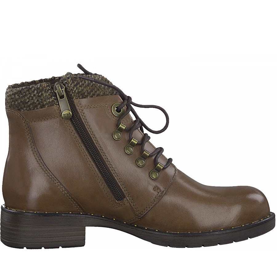 Marco Tozzi Damen Stiefelette In Cognac Ant.Com
