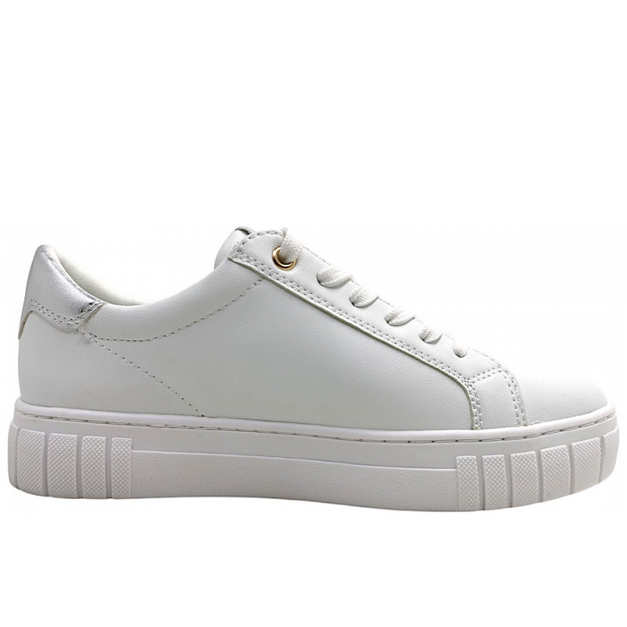 Marco Tozzi Damen Schnürer In White/Gold 137