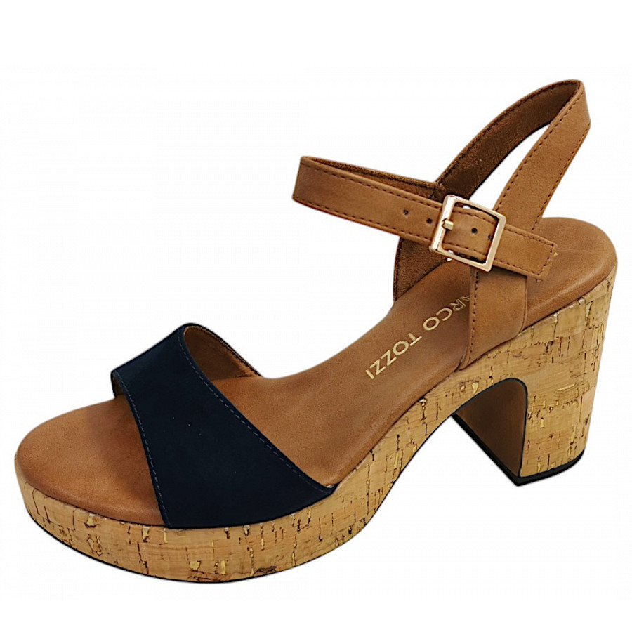Marco Tozzi Damen Sandale In Navy 890