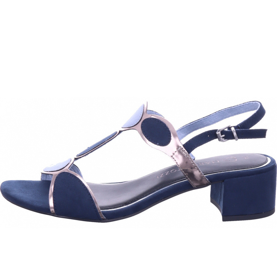 Marco Tozzi Damen Sandalette In Blau