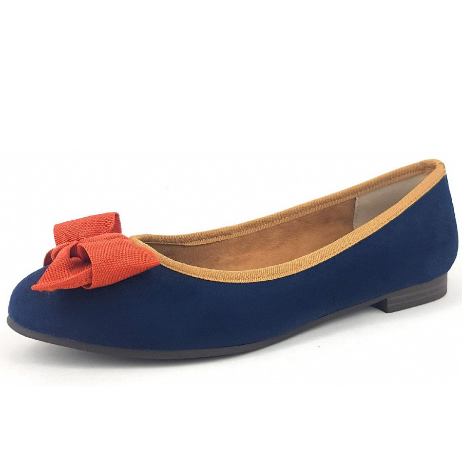 Marco Tozzi Damen Ballerina In 828 Navy/Multi