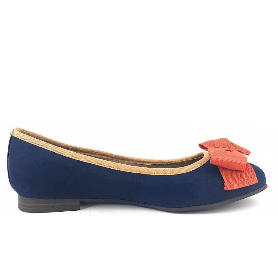 Marco Tozzi Damen Ballerina In 828 Navy/Multi