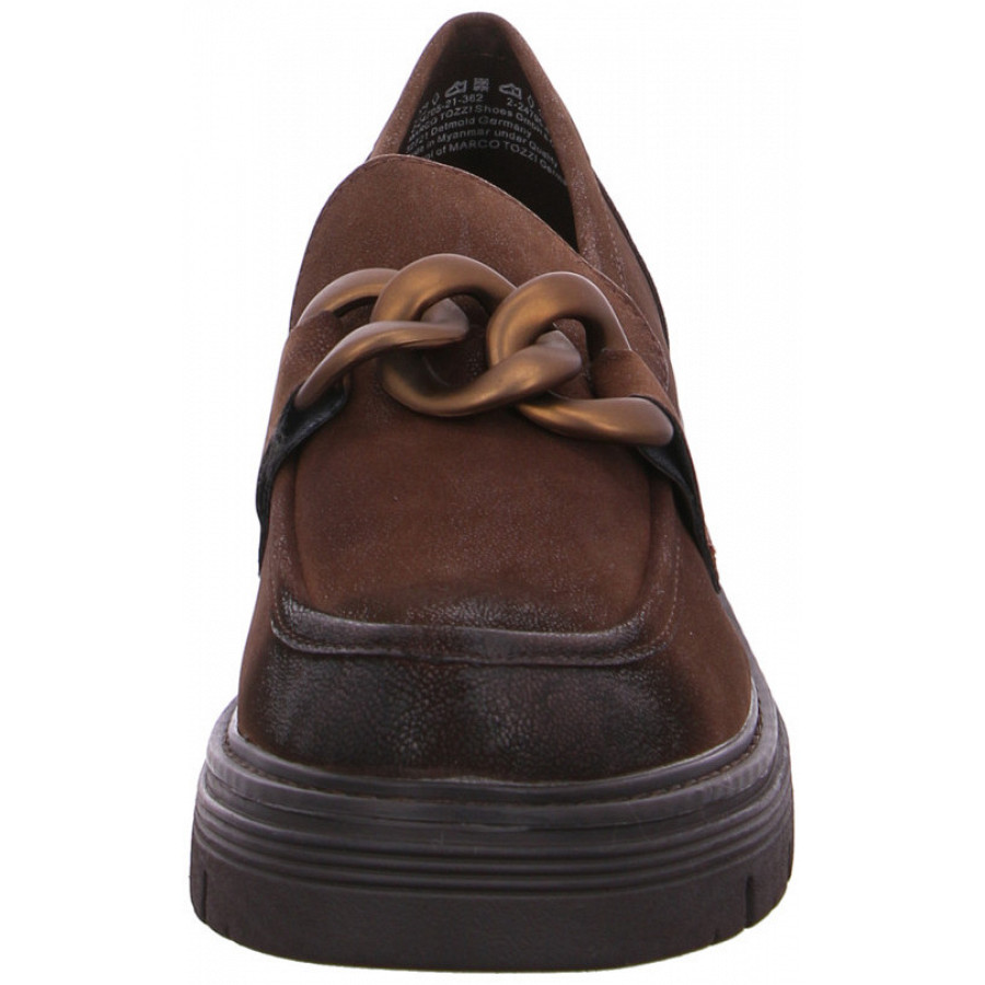 Marco Tozzi Damen Slipper In 362 Cafe Nubuck
