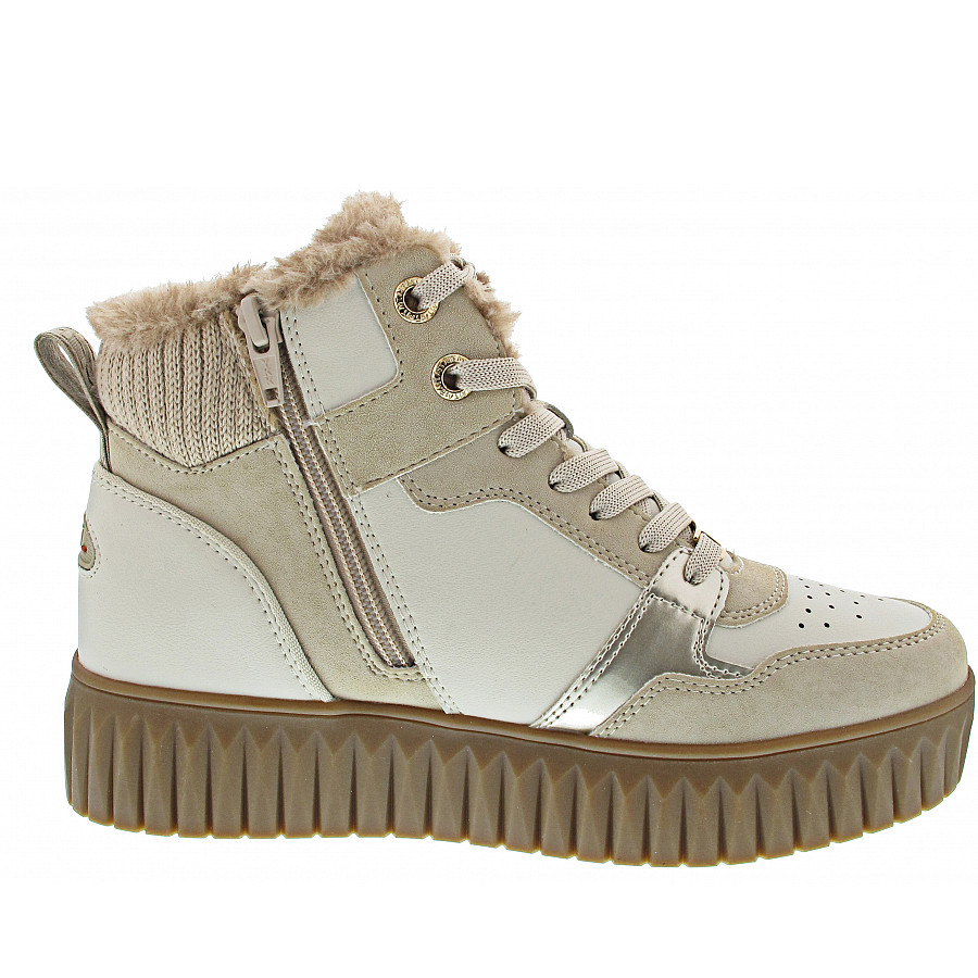 Marco Tozzi Damen Sneaker High In Cream Comb