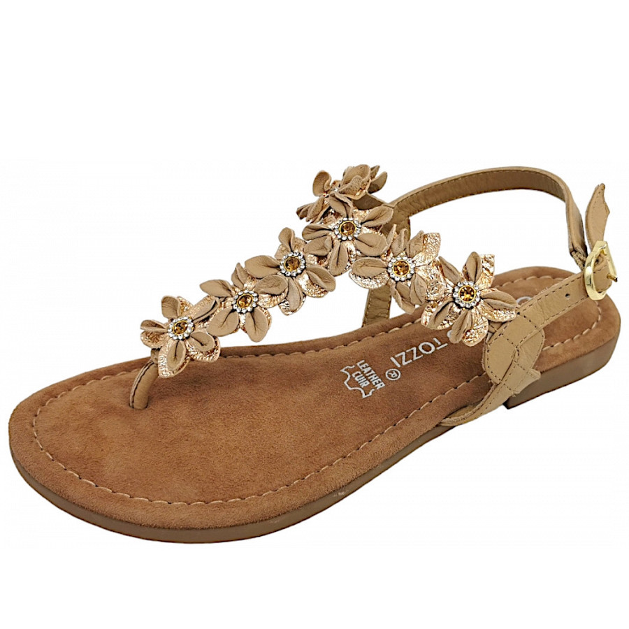 Marco Tozzi Damen Premio Sandale In 344 Taupe Comb